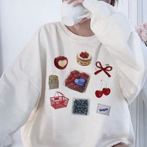 Bow Sweatshirt Sweatshirt Cute Trendy Crewneck Sweatshirt Cherry Sweatshirt Hood